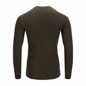Sous-vêtement chaud en Laine mérinos Aclima WarmWool Crew Neck-Vert/Tarmac