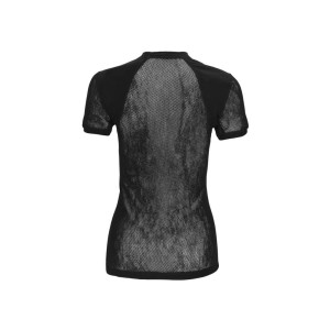 Short-sleeved base layer made from 100% merino wool knitwear Aclima WoolNet Light T-Shirt Woman- Jet Black