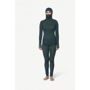 Long-sleeved merino wool underwear Devold Tuvegga Merino Hoodie Woman - Vert/Woods