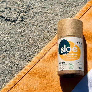 Environmentally-friendly sun protection Sloé Olan Organic Sun Stick