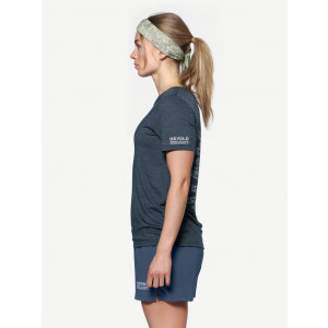 Lightweight merino wool T-shirt Devold Active Stamp Tee Woman - Night