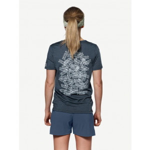 Lightweight merino wool T-shirt Devold Active Stamp Tee Woman - Night