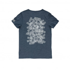 Lightweight merino wool T-shirt Devold Active Stamp Tee Woman - Night