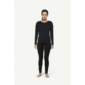 Fine 100% merino wool long-sleeved T-shirt Devold Breeze Merino 150 Shirt Woman - Noir/Black