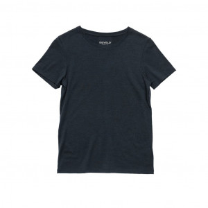 Lightweight short-sleeved T-shirt 100% merino wool  Devold Classic Tee Woman - Noir/Black