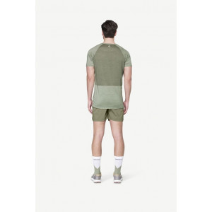 Lightweight short-sleeved T-shirt Devold Endurance Merino 130 T-Shirt Man - Vert Olive/Fog