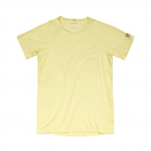 Lightweight short-sleeved T-shirt Devold Endurance Merino 130 T-Shirt Man - Jaune/Frozen