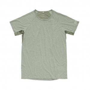 Lightweight short-sleeved T-shirt Devold Endurance Merino 130 T-Shirt Man - Vert Olive/Fog