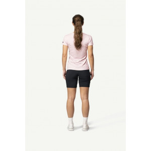Short-sleeved T-shirt made from 100% merino wool Devold Breeze Merino 150 T-Shirt Woman - Rose/Chalk Pink
