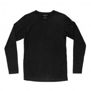 Fine 100% merino wool long-sleeved T-shirt Devold Breeze Merino 150 Shirt Man - Noir/Black