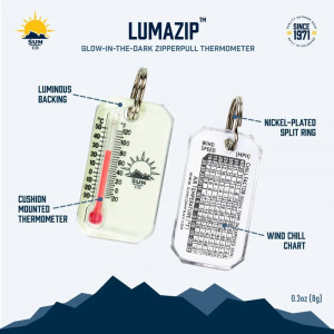 Thermomètre Sun Company Luminous Zip-o-Gage