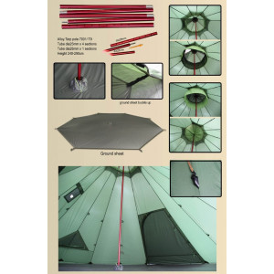 Tipi Luxe Outdoor Mega Lavvu XL