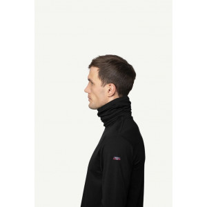 Thin, warm merino wool neck warmer Devold Breeze Merino 150 Headover - Noir
