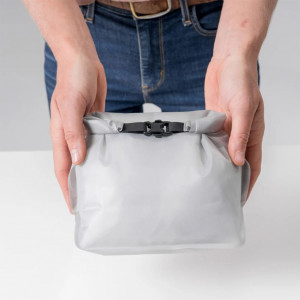 Ultra-light, waterproof toiletry bag Matador Flatpak Waterproof Toiletry Case - Gris clair/White