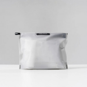 Ultra-light waterproof toiletry bag étanche Matador FlatPak Zipper Toiletry Case - Gris clair/White