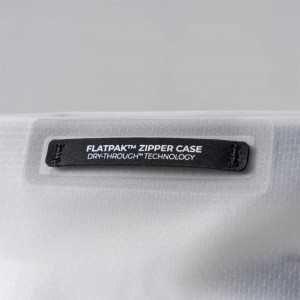 Ultra-light waterproof toiletry bag Matador FlatPak Zipper Toiletry Case - Gris clair/White