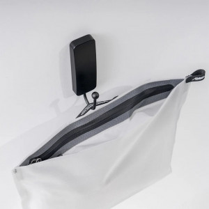 Ultra-light waterproof toiletry bag Matador FlatPak Zipper Toiletry Case - Gris clair/White