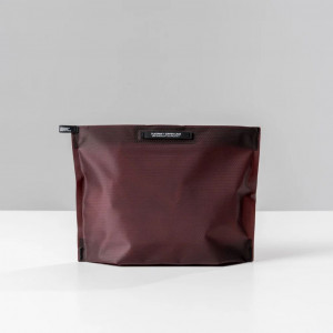 Ultra-light waterproof toiletry bag Matador FlatPak Zipper Toiletry Case - Bordeaux/Garnet