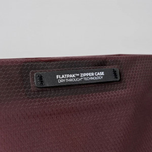Ultra-light waterproof toiletry bag Matador FlatPak Zipper Toiletry Case - Bordeaux/Garnet