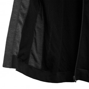 Merino wool zip-up jacket Aclima DoubleWool Jacket Man - Black