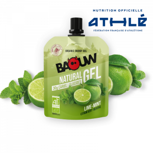 Gel énergétique bio pour efforts intenses Baouw Natural Gel Citron Vert - Menthe