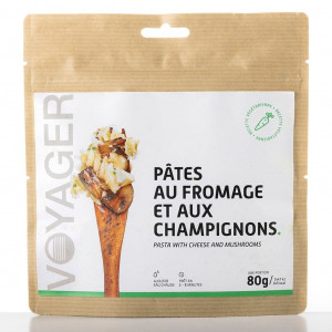 Pâtes au fromage et aux champignons - Voyager