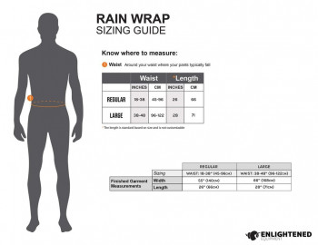 Dimensions Enlightened Equipment Rain Wrap