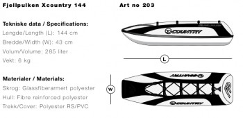 Dimensions Fjellpulken X-Country 144