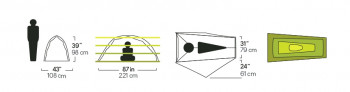 Dimensions Nemo Hornet 1P