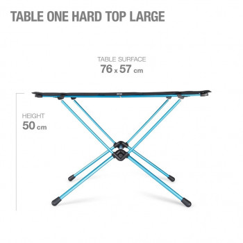 Dimensions Helinox Table One Hard Top L