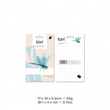 Dimensions Libellule en bois Lovi Dragonfly