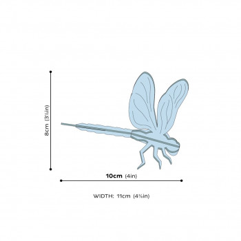 Dimensions Libellule en bois Lovi Dragonfly