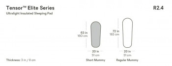 Dimensions Matelas ultraléger Nemo Tensor Elite