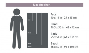 Dimensions Serviette PackTowl Luxe