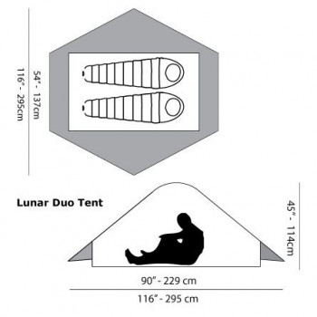 Dimensions Six Moon Designs Lunar Duo
