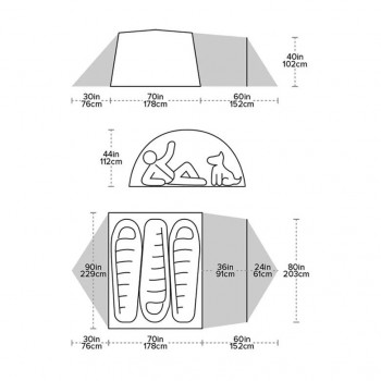 Dimensions Big Agnes Blacktail Hotel 3