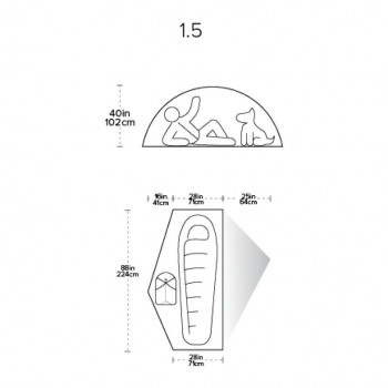 Dimensions Big Agnes Pitchpine VST 1.5