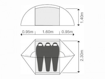 Dimensions Exped Orion III Extreme