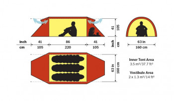 Dimensions Hilleberg Keron 3