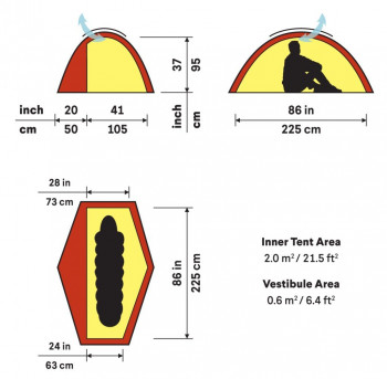 Dimensions Hilleberg Soulo