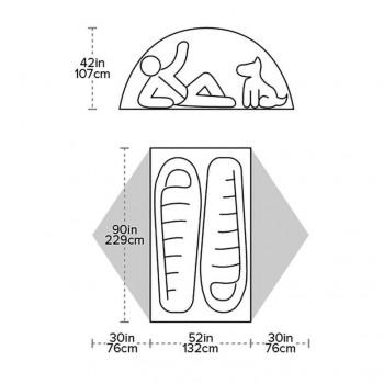 Dimensions Big Agnes Blacktail 2