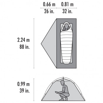 Dimensions Msr Hubba Hubba LT 1P