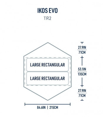 Dimensions Sea To Summit Ikos Evo TR2
