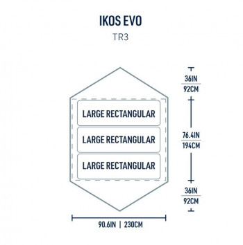 Dimensions Sea To Summit Ikos Evo TR3