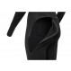 Jumpsuit with balaclava 100% merino wool Aclima WarmWool Overall Woman-Black