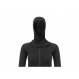 Jumpsuit with balaclava 100% merino wool Aclima WarmWool Overall Woman-Black