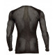 Ultra-light, breathable underwear Aclima WoolNet Light Crew Neck Man-Noir