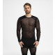 Ultra-light, breathable underwear Aclima WoolNet Light Crew Neck Man-Noir