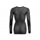 Warm, ultra-breathable underwear Aclima WoolNet Original Crew Neck Woman-Noir