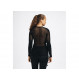 Warm, ultra-breathable underwear Aclima WoolNet Original Crew Neck Woman-Noir